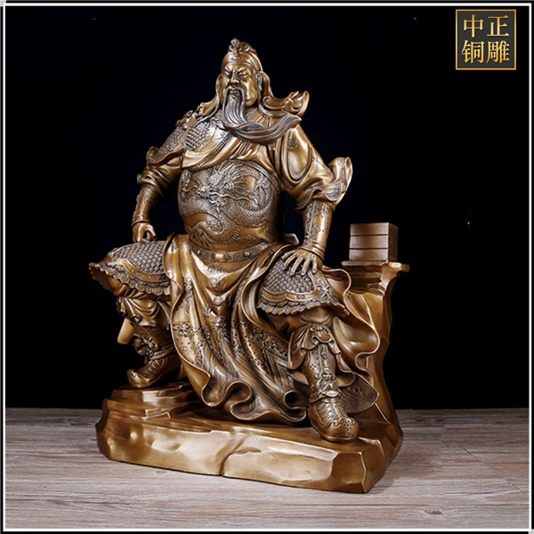 坐式銅關(guān)公雕塑鑄造加工.jpg 坐式銅關(guān)公雕塑鑄造加工.jpg